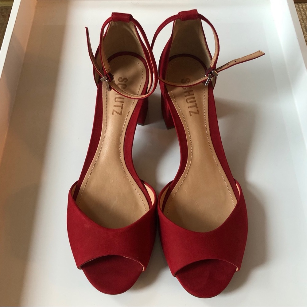 Schutz Roama Suede Sandals NWT